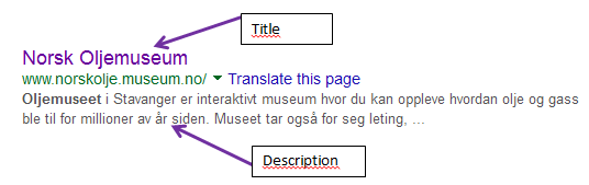 Oljemuseets søkeresultat